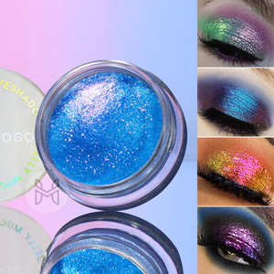 Fard à paupières monocouche crémeux, effet métallique, vegan, non toxique, écologique, caméléon, multichrome, duochrome, en pot individuel - Product Image 5