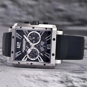 PAGANI DESIGN 1725 New Rectangular Watches for Men Top Brand Men's Sports Quartz Watches Skeleton <b>Automatic</b> Date <b>Chronograph</b> - Product Image 3