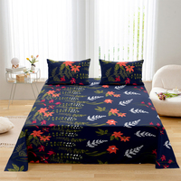 Ensemble de literie en microfibre Twin Full Queen King size 100% polyester Ensemble de draps d'hôtel Vente en gros Ensemble de draps de luxe