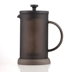 100% Heat-Resistant Explosion-Proof Glass Coffee French Press Pot High Boron Glass 350ml Tinted French Press