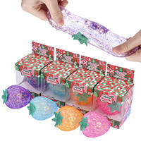 Jouet anti-stress chaton transparent en TPR, jouet sensoriel en gelée, chaton mignon multicolore transparent, jouet ASMR à presser pour soulager le stress