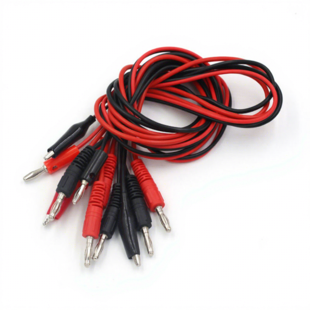 Banana Plug Alligator Clip Test Lead Cable Red Black Silicone Test Wire 80cm 1m