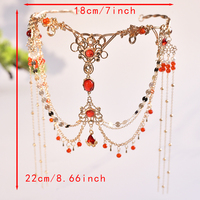 Princesse danse exotique fille gland cheveux accessoires Style ancien Dunhuang front décoration couronnes occidentales couronnes diadèmes