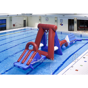Carrera de obstáculos de agua flotante inflable a la venta para <span class=keywords><strong>piscina</strong></span> <span class=keywords><strong>con</strong></span> soplador incluido para <span class=keywords><strong>parques</strong></span> acuáticos y recreación - Product Image 2