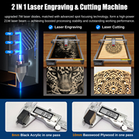 Machine de gravure et de découpe laser à diode CNC portable 20W 4080 au prix d'usine pour le bois, l'acrylique, le cuir, le verre, l'acier inoxydable