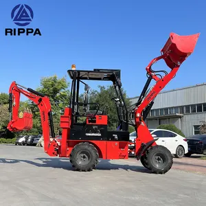 Rippa 2ton 3ton 4ton Mini Voorlader Wiel Graaflaadmachine Met Betrouwbare Motor Voor De Detailhandel