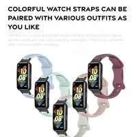 Montre connectée respirante à motif pissenlit pour Band 7, bracelet en silicone, respectueux de la peau, réglable pour le sport, pour homme et femme