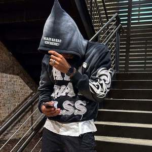 Custom No String 420 Gsm Boxy Fit Raw Hem Hoodie Oversize Sun Faded Hoodie Distressed Bordado Acid Wash Sudaderas con capucha para hombre - Product Image 1