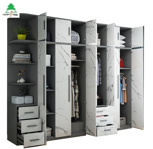 Su misura di Grande Formato <span class=keywords><strong>Armadio</strong></span> In Legno Mobili <span class=keywords><strong>6</strong></span>-Porta <span class=keywords><strong>Armadio</strong></span> per Camera Da Letto - Product Image 3