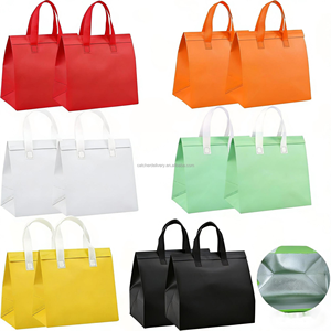 Sac isotherme personnalisé en non-tissé avec doublure en aluminium pour livraison de café et desserts à emporter – Vente en gros - Product Image 1