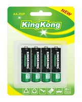 Pila Seca de Zinc-Carbón Zinc-Manganeso AAA UM-4 de 1.5v Marca Kingkong R03P
