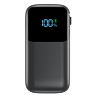 Chargeur de batterie pour iPhone OEM, type C, câble intégré, charge rapide 15W, affichage LED, double USB, grande capacité, mini power banks