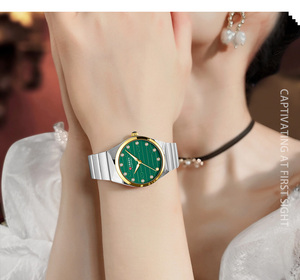 Montres pour femmes CURREN 9110, montres de luxe en acier inoxydable, montre classique à cadran rond à quartz, montres-bracelets pour femmes d'affaires - Product Image 4