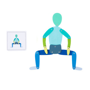 Vente chaude En Bois <span class=keywords><strong>3D</strong></span> Sports Mobile Figure Corps Actions Cartes Forme Correspondant Jouets D'apprentissage Éducatifs pour Enfants Garçons et Filles - Product Image 5