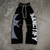 Sweat à capuche personnalisé et duveteux en fausse fourrure et pantalon de survêtement baggy à double taille Ensemble survêtement épais deux pièces pour hommes