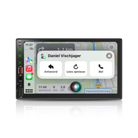 Autoradio tactile universel SEMAITU 7 pouces 2 DIN avec Carplay et Android Auto filaire/sans fil, Bluetooth, FM, AUX, 6 RCA
