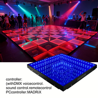 Igreslite 1.6/2ft Miroir interactif sans fil 3D magnétique LED pour piste de danse, discothèque, mariage, piste de danse LED portable