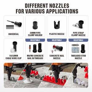 Pistola de Clavos Inalámbrica Freeman LA65 de 5.ª Generación, Motor Industrial sin Escobillas de 20 V, Pistola de Clavos para Concreto y Acero con Batería - Product Image 4