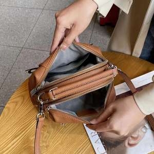 Bolsos de Hombro de Cuero Andong para Mujer, Bolso Bandolera de Cuero Vacuno Genuino, Bolso de Mano de Moda 99122 - Product Image 3