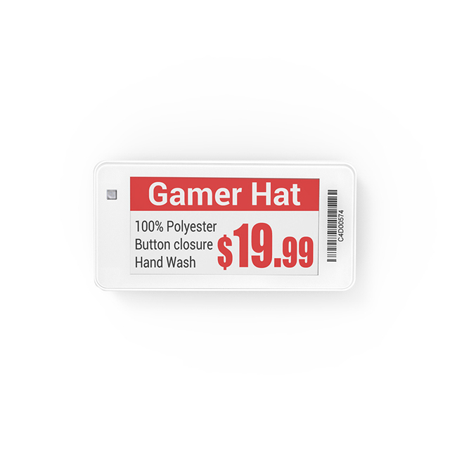 2025 Tocvue Durable 2.66 Inch Plastic Electronic Shelf Label Digital Price Wireless Tag ESL for Supermarket & Retail Stores