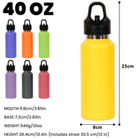 Gobelet isotherme personnalisé pour enfants, noir, unique, gravé au laser rose, avec personnages