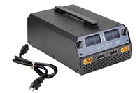Pengisi Daya LiPo Cerdas U4-HP 2400W Dual Channel 6S-14S 25A Mode Pengisian Cepat dan Penyimpanan untuk Drone Pertanian RC UAV Station