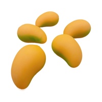 Jouet anti-stress en TPR à rebond lent, en forme de mangue, pour la décompression et la relaxation des jeunes