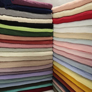 Châle plissé en <span class=keywords><strong>gaze</strong></span> <span class=keywords><strong>double</strong></span> couche 100% coton, vêtements musulmans, pantalon anti-moustiques - Product Image 1