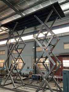 Elevador automático de una sola cubierta personalizable, elevador hidráulico de tijera para coche con capacidad de elevación de 5T, plataforma de transferencia de vehículos - Product Image 6