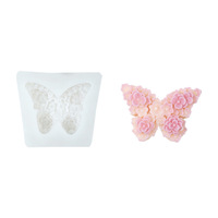 Beau nouveau Style fleur papillon résine époxy savon Silicone moule Fondant gâteau décoration moules pour bricolage fabrication à la main