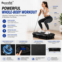 Plataforma Vibratoria para Ejercicios, Máquina de Ejercicio para el Hogar, Equipo de Fitness, Entrenador Cardiovascular