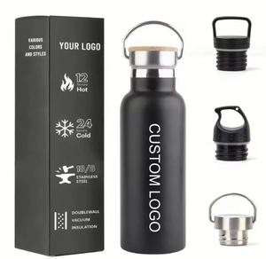 Bouteille d'eau isotherme sport en cuivre à double paroi avec logo personnalisé, isolation thermique >24 heures, pour usage extérieur, marque OEM - Product Image 1