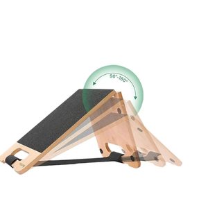 Adjustable height wooden dog <b>scratching</b> <b>post</b>, pet nail trimming board, dog nail file, nail scraper. - Product Image 2