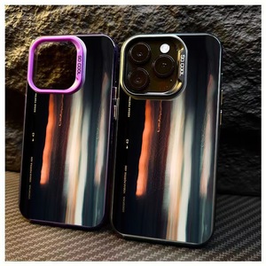เคสโทรศัพท์มือถือสีอิเล็กโทรเพลทสีเงินพิมพ์เงาลวงตาสำหรับ iPhone x XR XS 11 12 13 14 15 16 17 PRO <span class=keywords><strong>MAX</strong></span> - Product Image 4