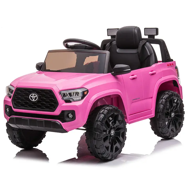 12V Kids Electric Ride on Car with Remote Control, Official Licensed Toyota Tacoma Battery Powered Electric Car for Kids