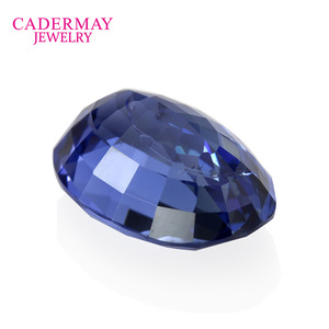 Cadermay Jewelry Cultivated Sapphire Oval Cut Loose Stone Bezel Setting Everyday Wear Unisex - Product Image 4