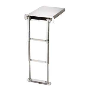 Escalera Telescópica Retráctil de Acero AISI 316 de 3 Peldaños, en Caja, Producto de Ferretería Marina - Product Image 4