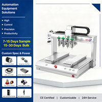 Robot de distribution programmable à 3 axes, double station, 4 têtes, pour les secteurs 3C et LED
