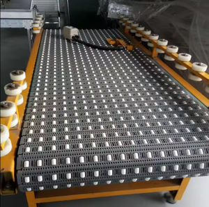 रसद छँटाई के लिए सक्रिय रोलर टॉप मॉड्यूलर बेल्ट प्लास्टिक कन्वेयर श्रृंखला - Product Image 4