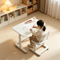 Bureau d'ordinateur mobile réglable en hauteur, table d'appoint pour lit, bureau d'étude simple pour étudiants, poste de travail à domicile