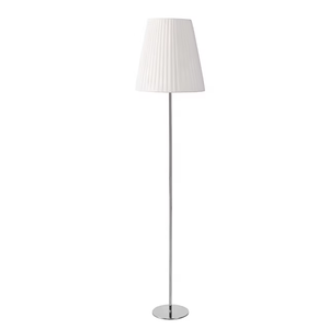 Lampe d'art de plancher debout d'<span class=keywords><strong>abat</strong></span>-<span class=keywords><strong>jour</strong></span> de chapeau de PE avec la base en acier inoxydable en métal et le long lampshaft pour la décoration à la maison - Product Image 1