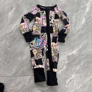 Verschiedene Bedruckte Bambus-Baby-Schlafanzüge Mystery Box Bambus-Schlafanzüge Verschiedene Bedruckte Bambus-Baby-Schlafanzüge Baby Mädchen Maßanfertigung mit Reißverschluss - Product Image 6