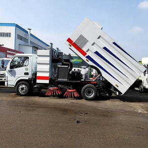 Camión barredor de calles con aspiración de 6000L, 4x2, LHD, para limpieza de carreteras, a la venta en China - Product Image 1