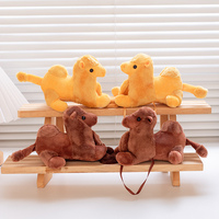 Épaule magnétique en peluche personnalisé mignon chameau jouet épaule debout accessoires tendance usine vente épaule en peluche