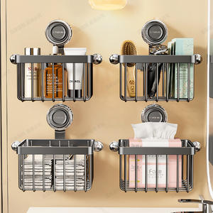 Panier de rangement mural rectangulaire durable à ventouse Lteng pour salle de bain, porte-serviettes pour l'angle de l'évier - Product Image 5