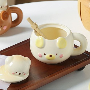 Mug en céramique créatif MSH avec ours 3D, cadeau d'affaires, mug à café en céramique - Product Image 3