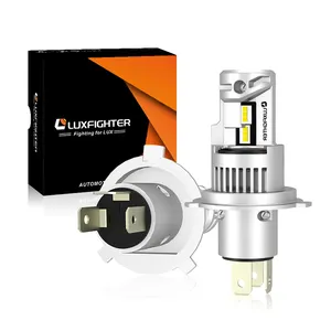 LUXFIGHTER meilleure qualité haute puissance 50w 4000lm Canbus conception sans erreur garantie 1 an H4 lumières Led ampoule de phare