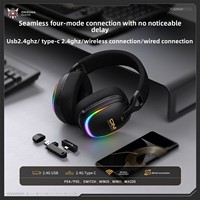 ONIKUMA GT805 Headset Gaming Nirkabel Quad-Mode 2.4G BT5.4 Over-Ear dengan Mikrofon ENC, Waktu Putar 60 Jam untuk PC PS5