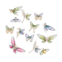Broche Plaquée Cuivre Acrylique Transparente Aile de Libellule, Accessoire Vestimentaire Papillon, Corsage Abeille – Meilleure Vente Beauté