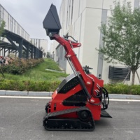 Mini-chargeuse compacte avec garantie d'un an, comprenant un compacteur à plaques, une scie à roche et une perceuse, pour les travaux d'ingénierie municipale